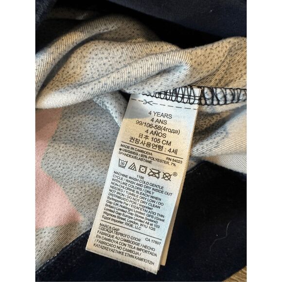 Gap girls sz 4 star balloon sleeve velvet pullover top blue - Picture 5 of 5